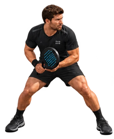 Boy padel athlete